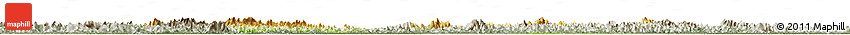 Physical Horizon Map of Anhui, semi-desaturated
