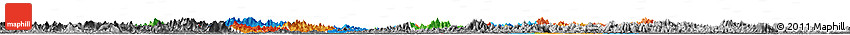 Political Horizon Map of Anhui, desaturated