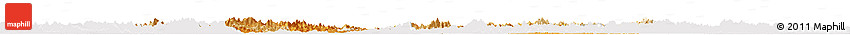 Political Shades Horizon Map of Anhui, single color outside