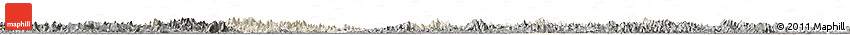 Shaded Relief Horizon Map of Anhui, darken, semi-desaturated