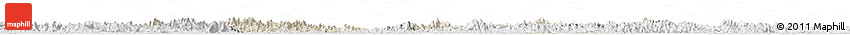 Shaded Relief Horizon Map of Anhui, lighten, desaturated
