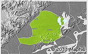 Physical 3D Map of Huaining, desaturated