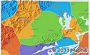 Political 3D Map of Huaining