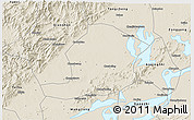 Shaded Relief 3D Map of Huaining