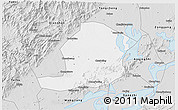 Silver Style 3D Map of Huaining