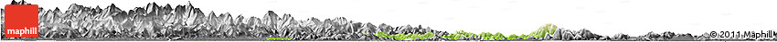 Physical Horizon Map of Huaining, desaturated