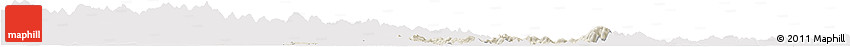 Shaded Relief Horizon Map of Huaining, cropped outside