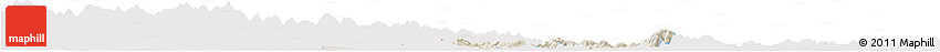 Shaded Relief Horizon Map of Huaining, single color outside