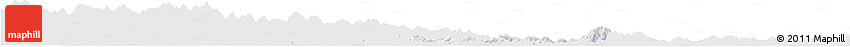 Silver Style Horizon Map of Huaining, single color outside