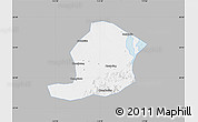 Gray Map of Huaining, single color outside