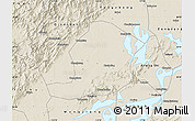 Shaded Relief Map of Huaining