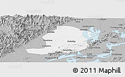 Gray Panoramic Map of Huaining