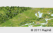 Satellite Panoramic Map of Huaining