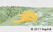 Savanna Style Panoramic Map of Huaining