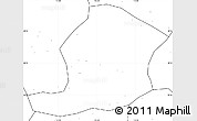 Blank Simple Map of Huaining, no labels