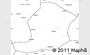 Blank Simple Map of Huaining
