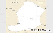 Classic Style Simple Map of Huaining