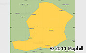 Savanna Style Simple Map of Huaining