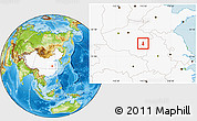 Physical Location Map of Jieshou, highlighted country