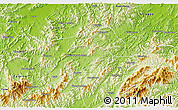 Physical 3D Map of Jingde
