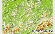 Physical Map of Jingde