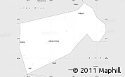 Silver Style Simple Map of Jingde