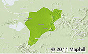 Physical 3D Map of Langxi, lighten