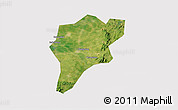 Satellite 3D Map of Langxi, cropped outside