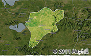 Satellite 3D Map of Langxi, darken