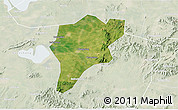 Satellite 3D Map of Langxi, lighten