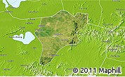 Satellite 3D Map of Langxi, physical outside