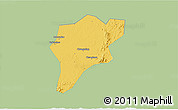 Savanna Style 3D Map of Langxi, single color outside