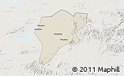 Shaded Relief 3D Map of Langxi, lighten