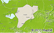 Shaded Relief 3D Map of Langxi, physical outside