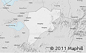 Silver Style 3D Map of Langxi