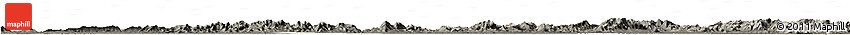 Shaded Relief Horizon Map of Langxi, darken