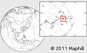 Blank Location Map of Langxi