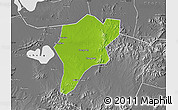 Physical Map of Langxi, desaturated