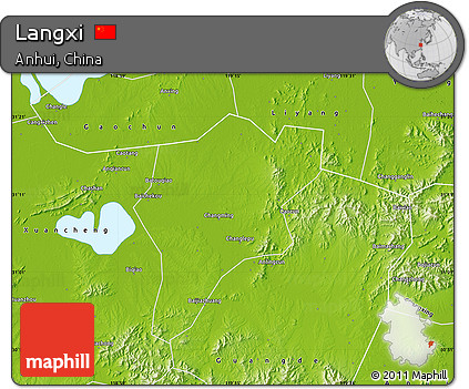 Physical Map of Langxi