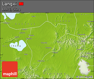 Physical Map of Langxi