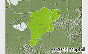 Physical Map of Langxi, semi-desaturated
