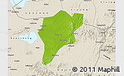 Physical Map of Langxi, shaded relief outside