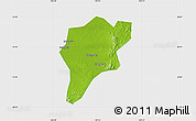 Physical Map of Langxi, single color outside