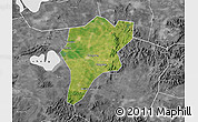 Satellite Map of Langxi, desaturated