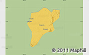 Savanna Style Map of Langxi, single color outside
