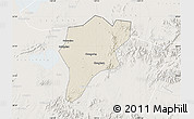 Shaded Relief Map of Langxi, lighten