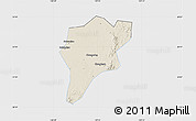 Shaded Relief Map of Langxi, single color outside