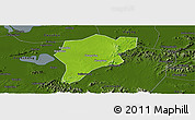 Physical Panoramic Map of Langxi, darken