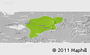 Physical Panoramic Map of Langxi, lighten, desaturated