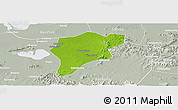 Physical Panoramic Map of Langxi, lighten, semi-desaturated